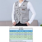 Mens Vest Casual Cargo Fishing Outdoor Jacket Work Safari Travel Multi