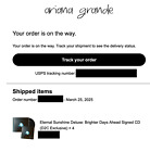 Ariana Grande Eternal Sunshine Deluxe Brighter Days Ahead Signed Cd D2c Edition