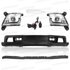 For 2019-2021 Silverado 1500 Front Bumper Cover Lower Valance W led Fog Lights
