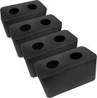 4 Pack Impact-resistant Rubber Bumpers For Trucks And Trailers - 6    X 3 25   