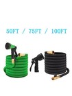 5x Stronger Deluxe Expandable Flexible Garden Water Hose  50ft 75ft 100ft  3 4 