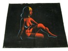Vintage Authentic Vietnam War Paintings Velvet Lot Of  7  Nudes Art Political