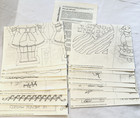 16 Lot Vintage Iron-on Transfer Pattern Sheets For Machine Embroidery Crafts