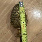 Antique Heavy Brass Bronze Pinecone Pineapple Finial Staircase Bedpost