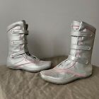 Reebok Y2k Vintage Women s Boxing High Top Silver Sneakers Us 8 Uk 5 5