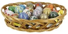 Ajuny 18pcs Wooden Decorations Easter Eggs Paper Mache Hanging Ornaments In B   