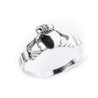 81stgeneration Claddagh Ring Sterling Silver Heart Celtic Irish Promise Band