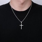 Silver Cross Necklace For Men Women 925 Sterling Silver Cross Pendant With 3m   