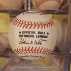 Bobby Thomson Signed Official Major League Rawlings Baseball 1980s 