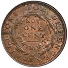 1841 Ht-58 R-1 Ngc Ms 64 Rb Liberty - Not One Cent Hard Times Token