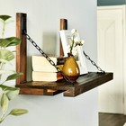 Wall Mounted Wine Rack With Holder Rustic Floating Wine Shelf For Home Decor