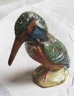 Antique Austrian Vienna Cold Painted Bronze Figure Of Miniature Kingfisher Bird