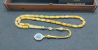 Natural Baltic Amber 10 48 G  Islamic Prayer Rosary Tablet 33 Beads Misbaha