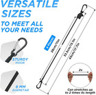 12 Inch Adjustable Bungee Cords With Carabiner Hooks  4 Pack Heavy Duty Outdoor