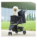 4 Wheels Pet Stroller For Small Medium Dog Cat Travel Carriage Folding Pushchair