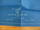 Bisbee Arizona Gold Gulch Placer Map Blueprint Dated 1911 Old Antique Mining