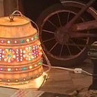 Beige   Multicolor Floral Pierced Lamp Shade  Decorative Pattern Design