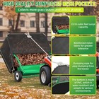 48  Tow Behind Lawn Sweeper Leaf Collector Sweeper For Lawn 25 16 Cu Ft Capacity