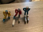 Vintage Barclay Manoil Lead Figure Downhill Skier Ski Winter 3 Figurines