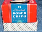 Vintage Toy Dennison No 41 Poker Chips In Box