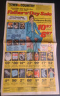 1974 Town   Country Discount Stores Pinky The Bunny Brass Printing Plate Ad 