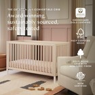 Baby Crib 4-in-1 Convertible Wooden Toddler Bed Daybed Full Size M12901nxw Gold