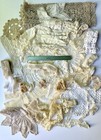 Antique Lace Trims Lot Tattered Victorian Vintage Seamstress Doll Art Journal