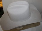 Cavender s Cowboy 3x Silverbelly Hat Cattleman s Crown Wool 7-1 2 W  Us Army Pin