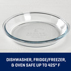 Anchor Hocking 9  Glass Pie Pan Essentials Baking Dish Oven Safe 425f Usa
