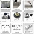 12x38 End Fill Round Spun Lightweight Aluminum Gas Fuel Auxiliary Tour Tank