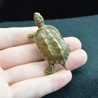 Brass Retro Turtle Figurine Statue Home Office Decoration Animal Figurines Toys