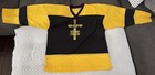 Ozzy Osbourne The Ozzman Cometh Mesh Hockey Jersey Black Yellow Size Xl 2007