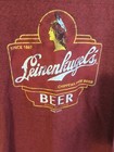  Leinenkugels Striped Brewing Shandy Beer Rustic Mens Vintage T-shirt Large 