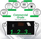 3 Pack Waist Aprons 3 Pockets Waitress Server Waiter Apron For Women Men Black