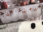 Nicole Miller Halloween Fireplace Mantel Scarf 21 X 84 Kid Friendly White Ghosts