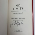 Signed  Michael Phelps No Limits 1st Edition Hardcover Dust Jacket