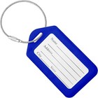  Luggage Tags For Suitcases Travel Bag Tag Name Label With Steel 10x Blue