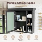 35 x 28  Wall Mounted Bathroom Storage Cabinet Medicine Cabinet With Mirror Door