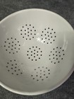 Vintage Enamelware Colander Blue Ribbon Geese ducks Strainer 9       b d Cottage 