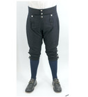 Dark Blue Wool Colonial Period Knee Breeches - Revolutionary War - Size 52