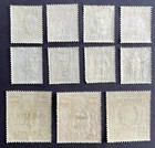 Bahrain 1948-49 Lot Of 11 Stamps  Scott 52-61a Mint Hinged