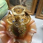 Antique Native American Iroquois Beaded Bird Pin Cushion Whimsey Folk Art