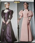 Victorian 1800s Dress Pattern Butterick B6537 Plus Sz 14-22 Making History New