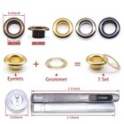 Semini Grommet Kit 800 Sets 6mm Gronmets Eyelets With 3 Pieces Install Tool K   