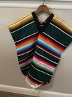 Traditional Mexican Serape Poncho