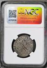 Roman Empire Maximian Ad 286-310 Bi Nummus Thessalonica Ngc Ch Xf  silvering 