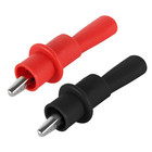 2pack Alligator Clips Set For Multimeter Test Leads Insulated Crocodile Clamps