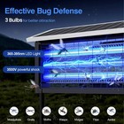 Glamvibe Salon Solar Bug Zapper Outdoor 30w Large Mosquito Zapper Electric