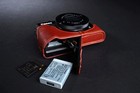 Real Leather Half Camera Case Bag Cover For Canon G7x Mark Iii Ii M3 M2 B Open
