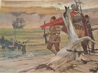 Mayflower Men Land On Cape Cod Great Moments American History Humble Oil Print